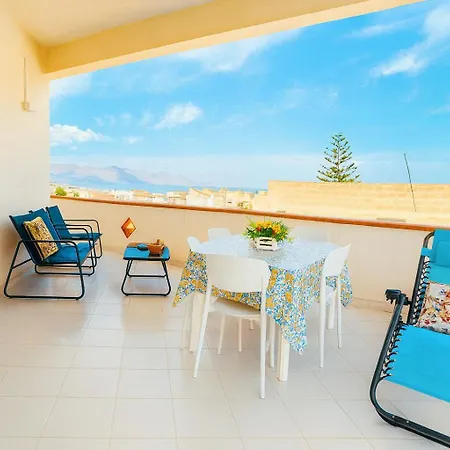 Onda Blu Panoramica Con Ampia Veranda A 3 Minuti Dal Mare *